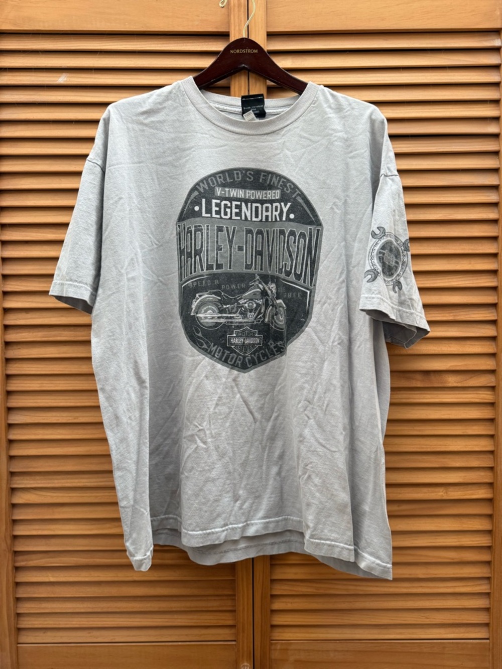 Harley-Davidson Light Gray Short-Sleeve Graphic T-shirt XXL